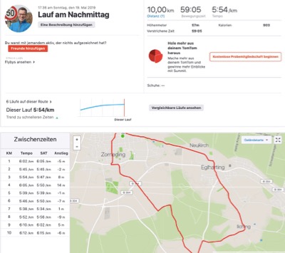 10 km Vorfußlaufen